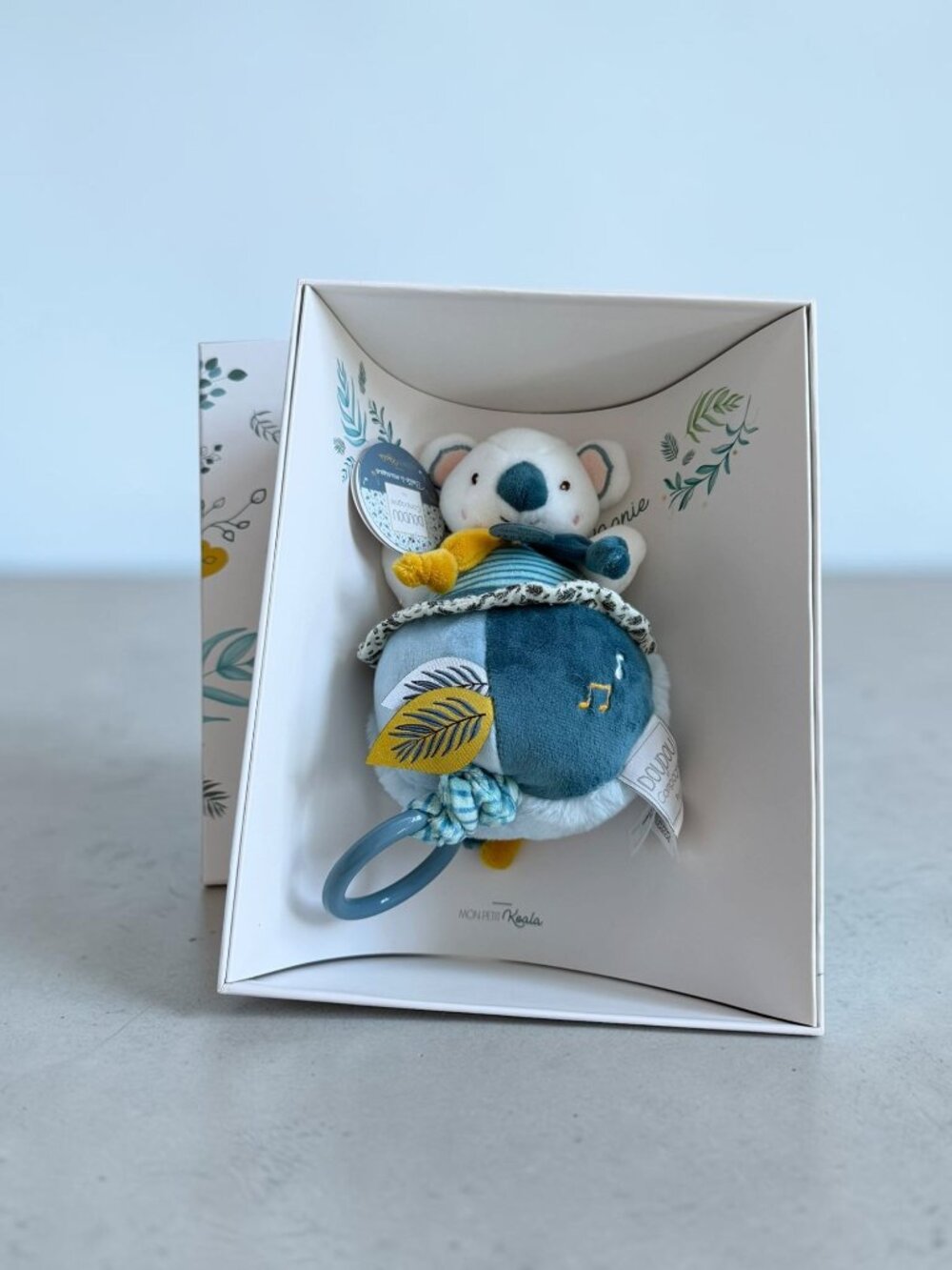 DOUDOU DE CHAMPAGNIE Kiala Bear Musical Toy NEW NIB